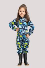 Kids Waterproof Softshell Suit Dinosaurs