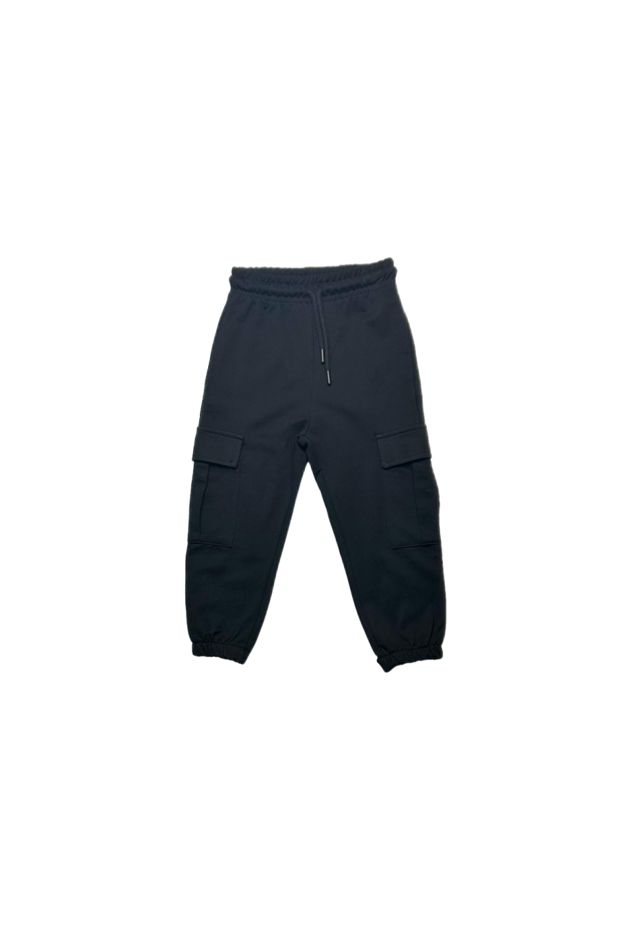 Pantaloni tip cargo negri pentru baieti