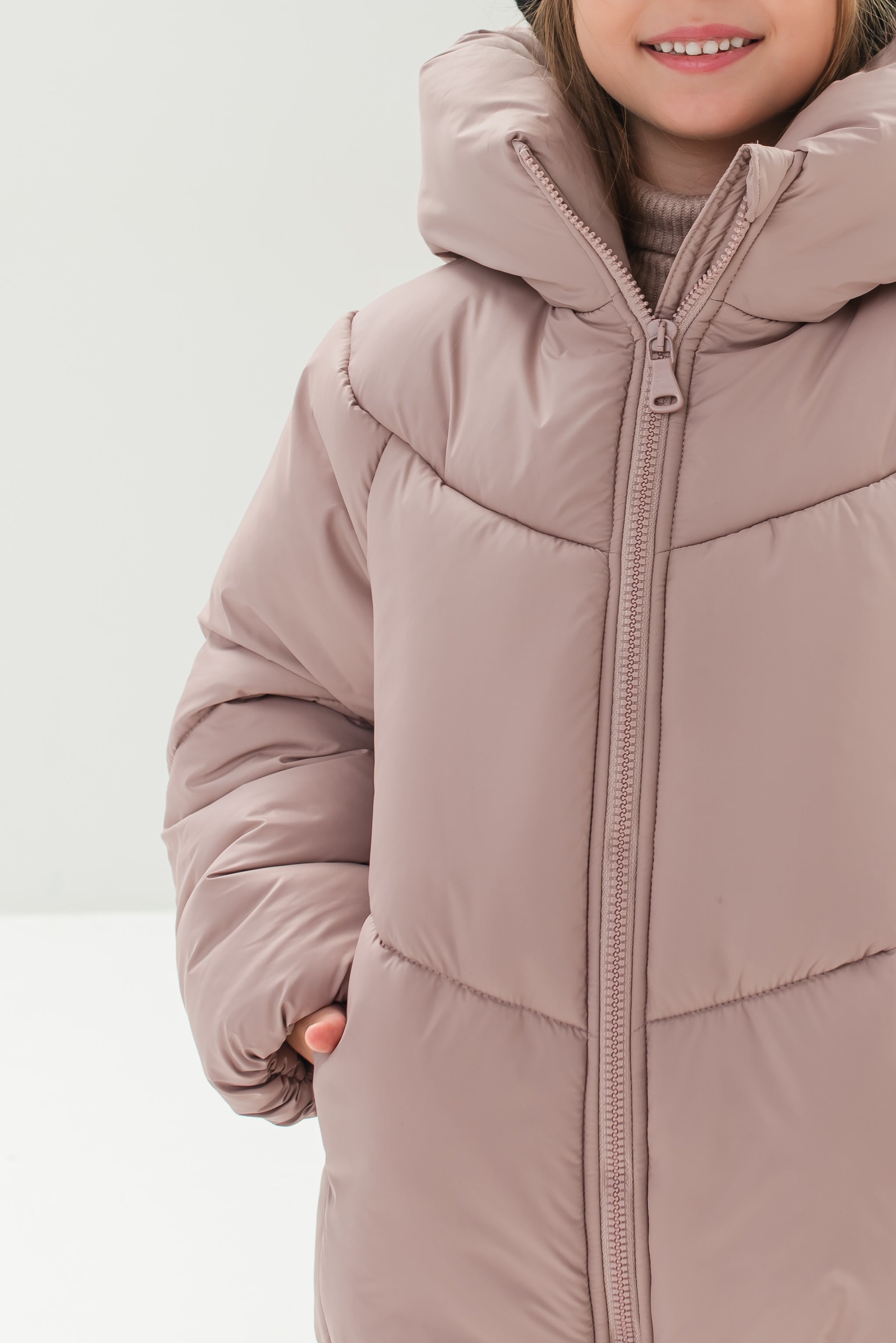 Geaca Marion Roz Pudra