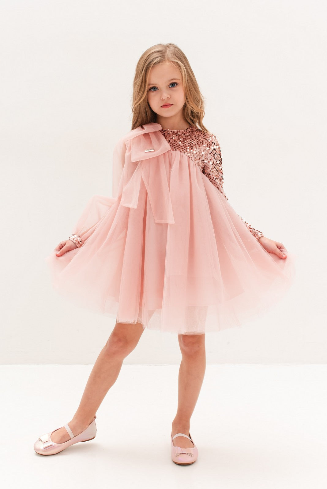 Rochita eleganta Abelia Roz Pudra