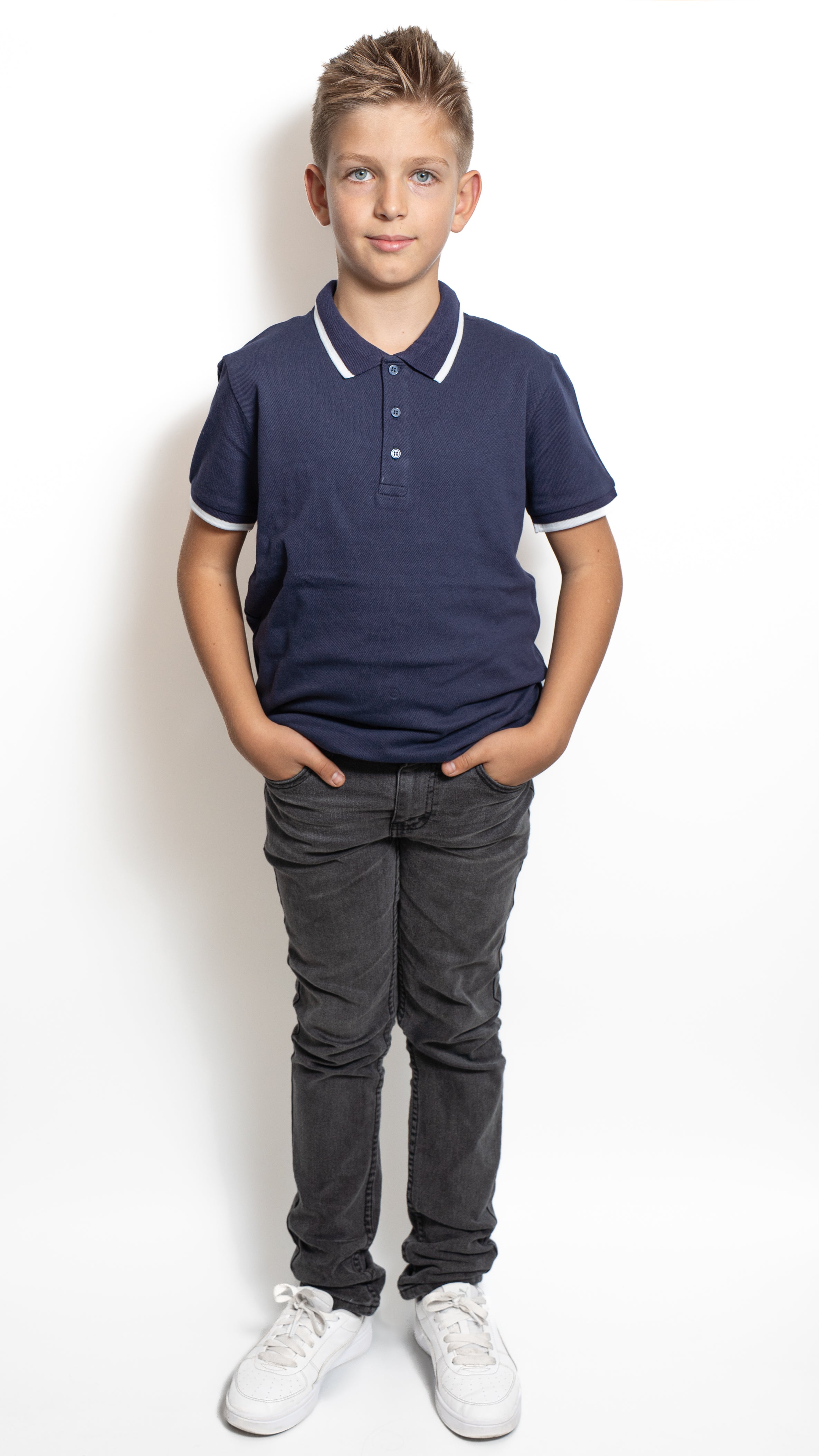 Tricou polo Bleumarin