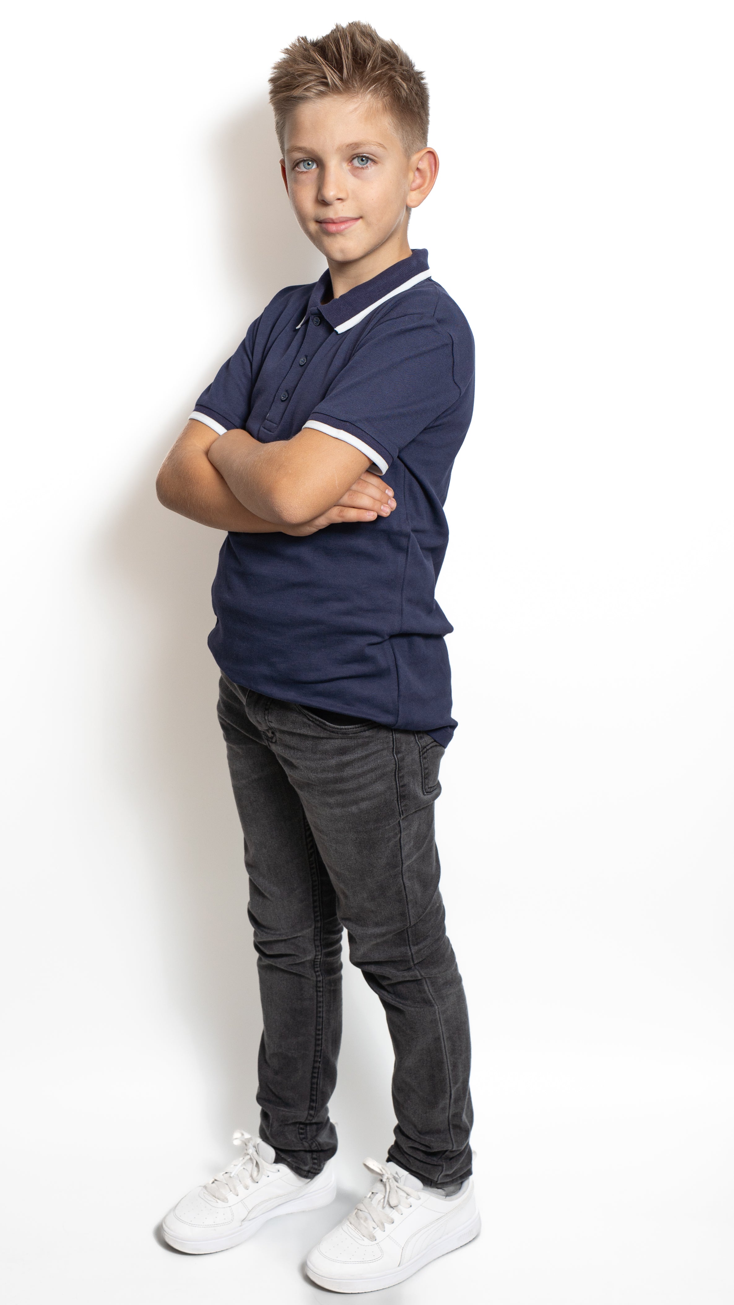 Tricou polo Bleumarin