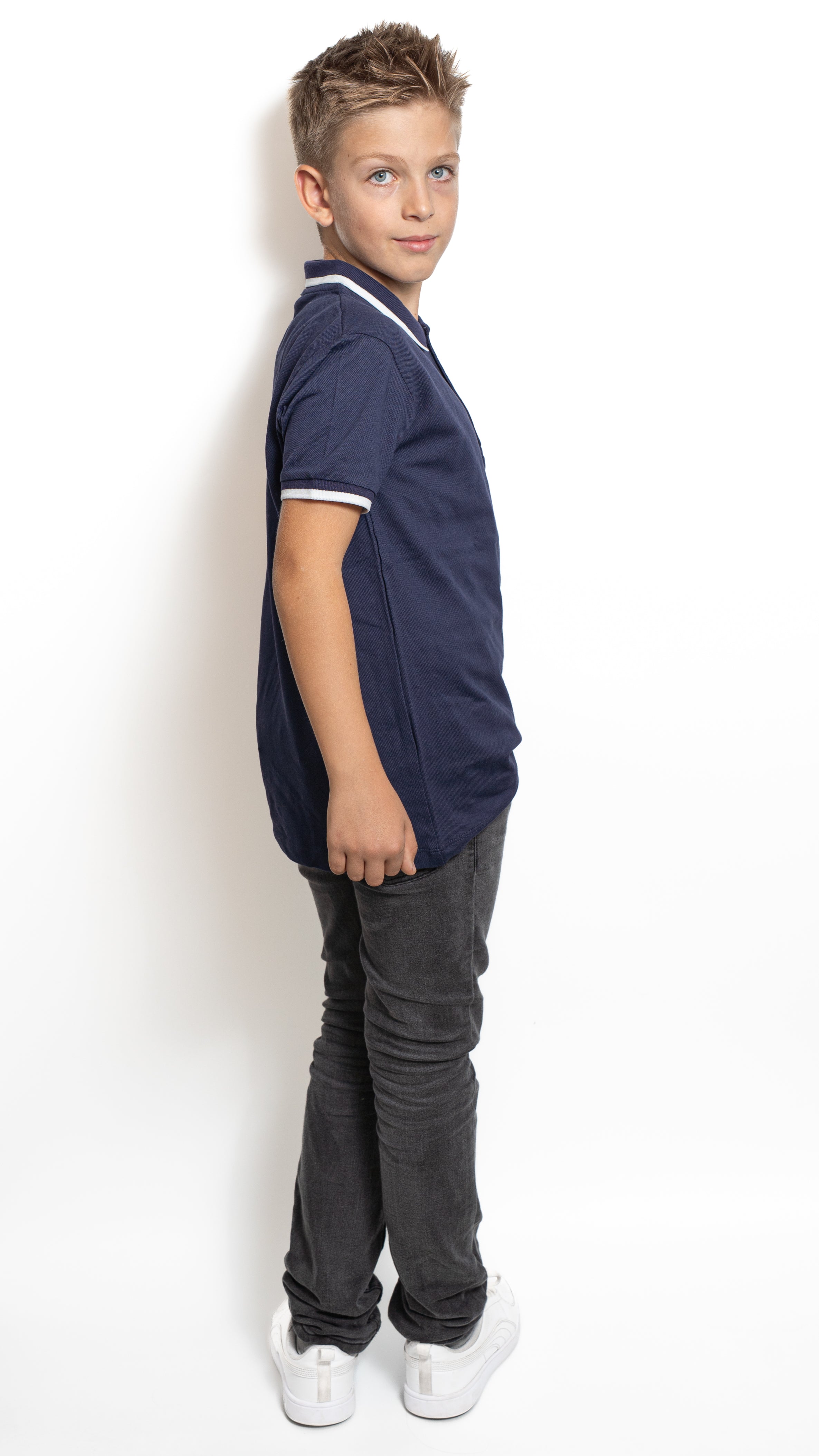 Tricou polo Bleumarin