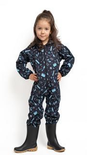 Salopeta copii impermeabila Lozan din softshell Chitare