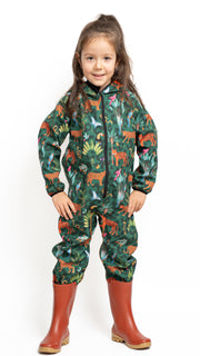 Salopeta copii impermeabila Lozan din softshell Jungla