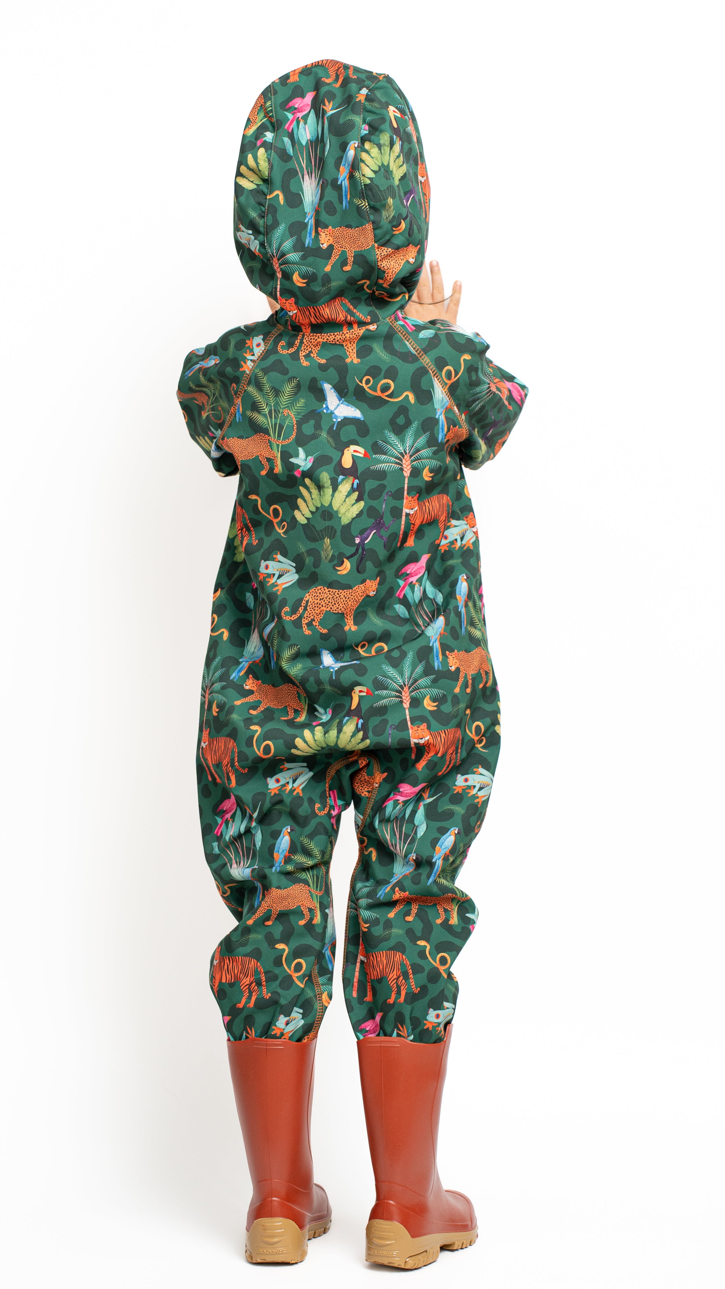 Salopeta copii impermeabila Lozan din softshell Jungla