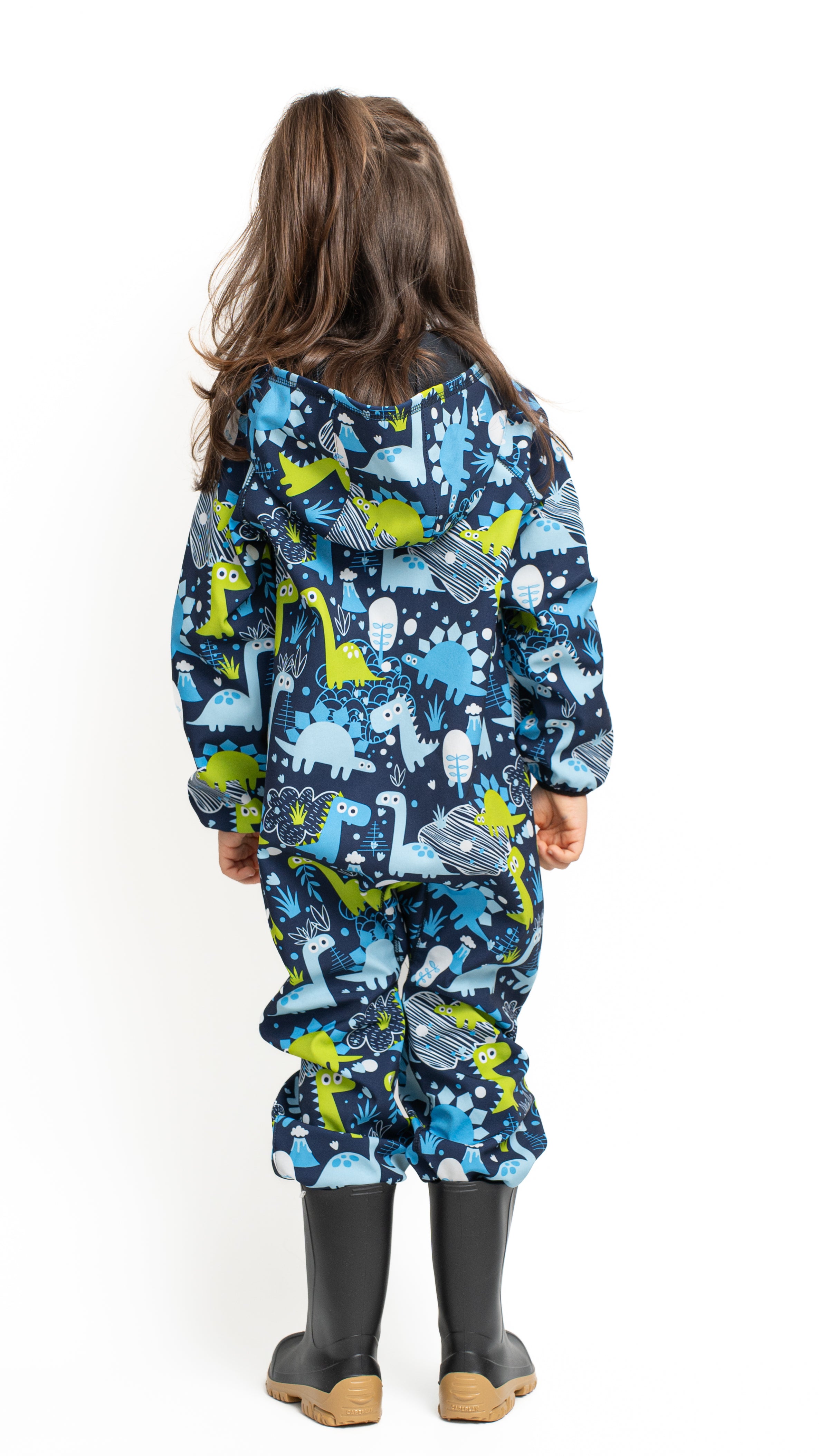 Salopeta copii impermeabila Lozan din softshell Dinozauri