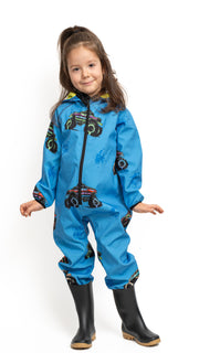 Salopeta copii impermeabila Lozan din softshell Camioane