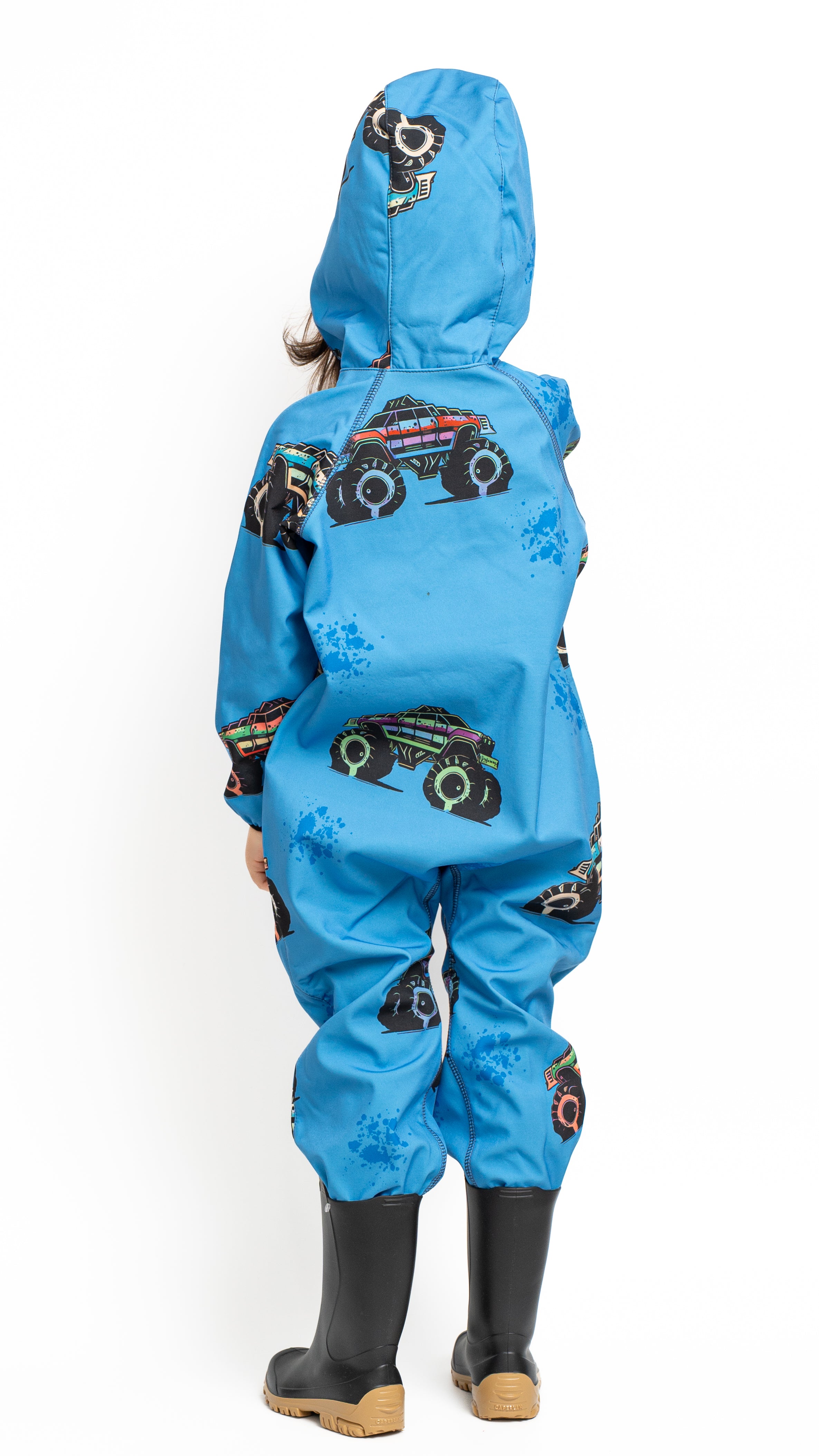 Salopeta copii impermeabila Lozan din softshell Camioane