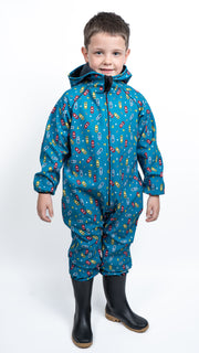 Salopeta copii impermeabila Lozan din softshell Masinute