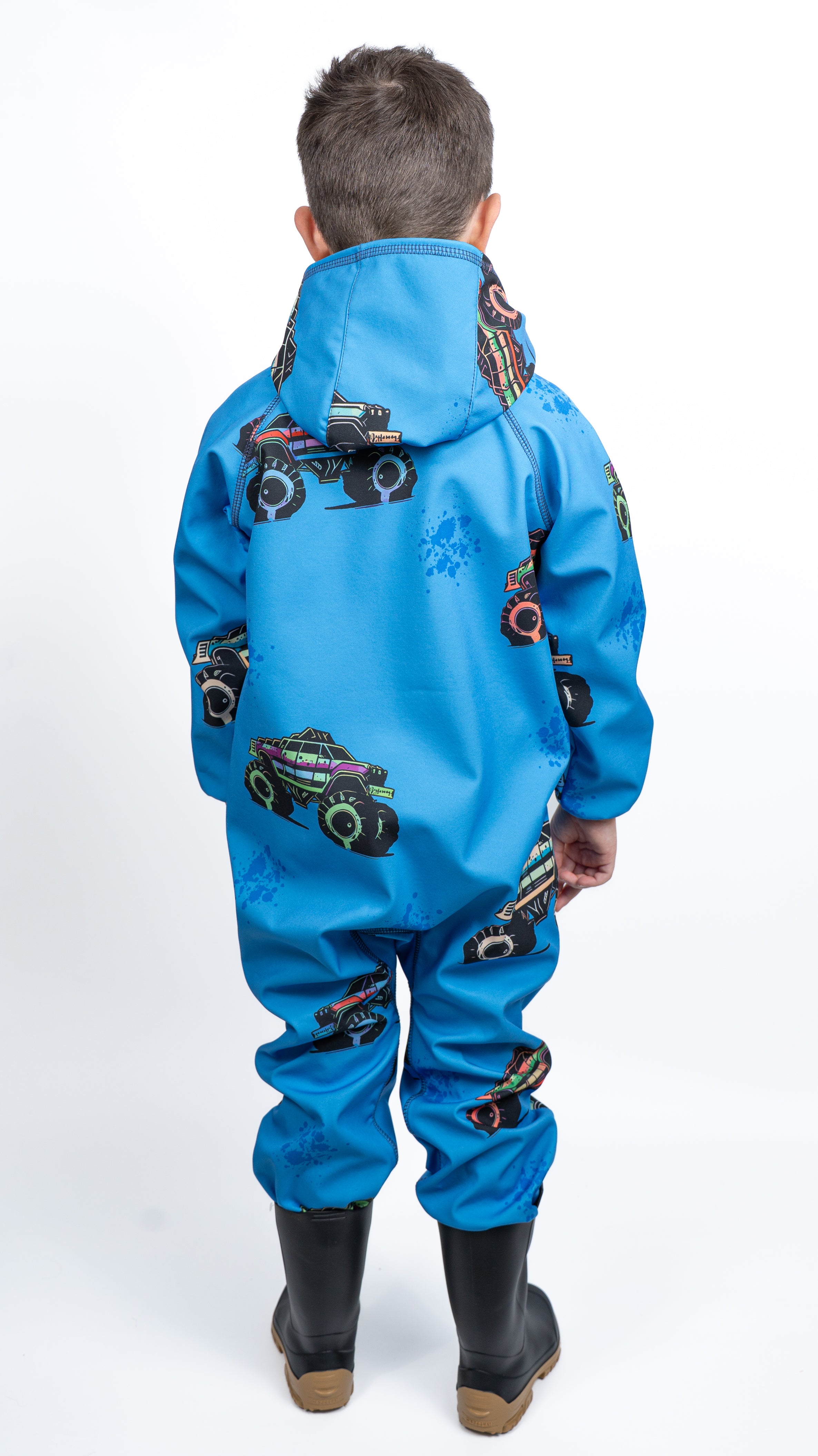 Salopeta copii impermeabila Lozan din softshell Camioane