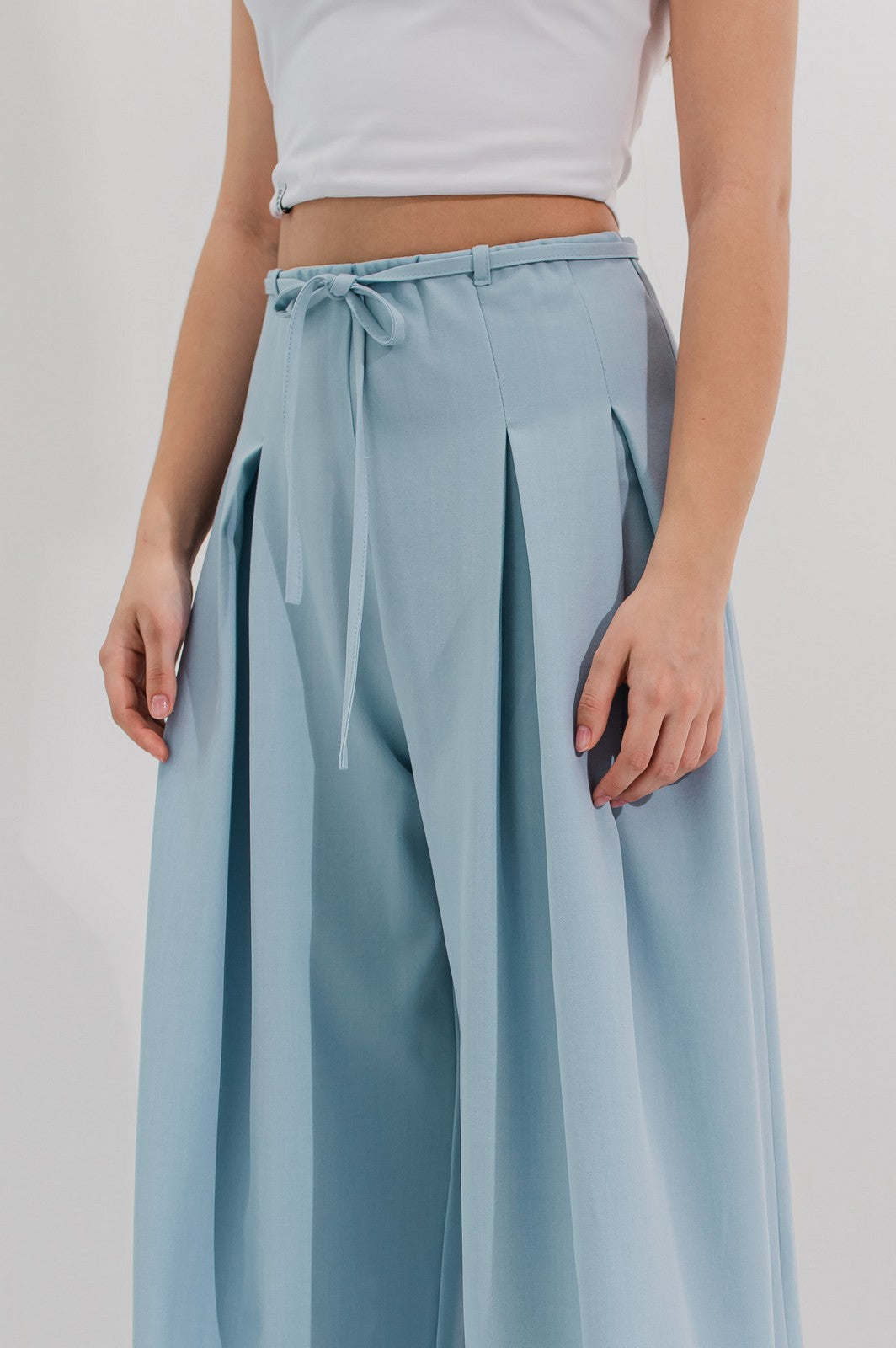 Pantaloni eleganti palazzo Leslie Blue