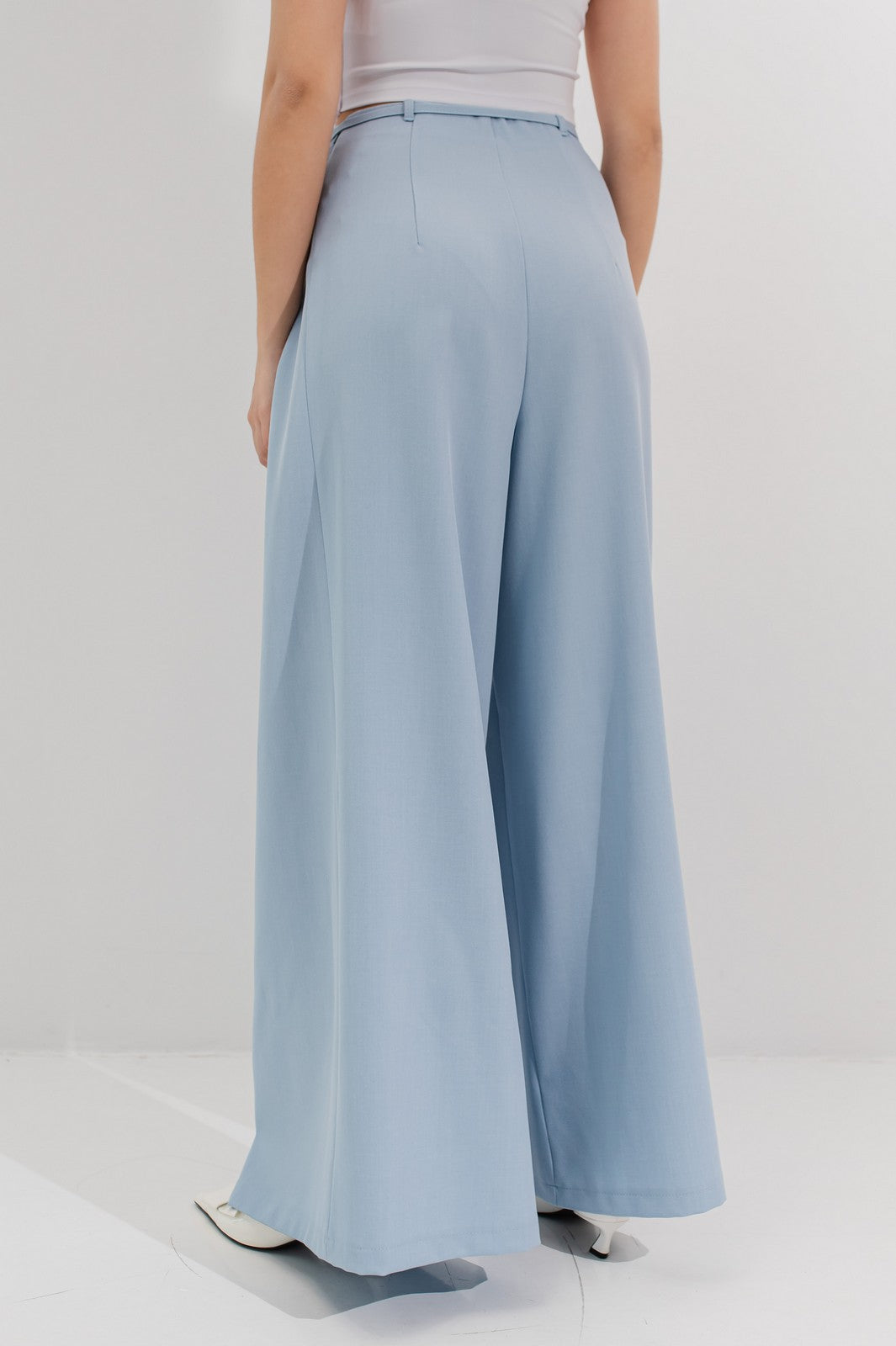 Pantaloni eleganti palazzo Leslie Blue