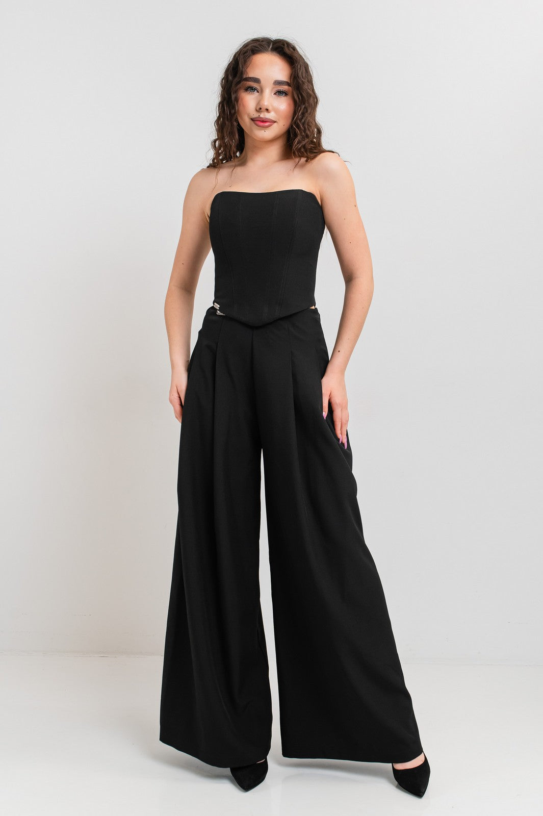 Pantaloni eleganti Ahata Black