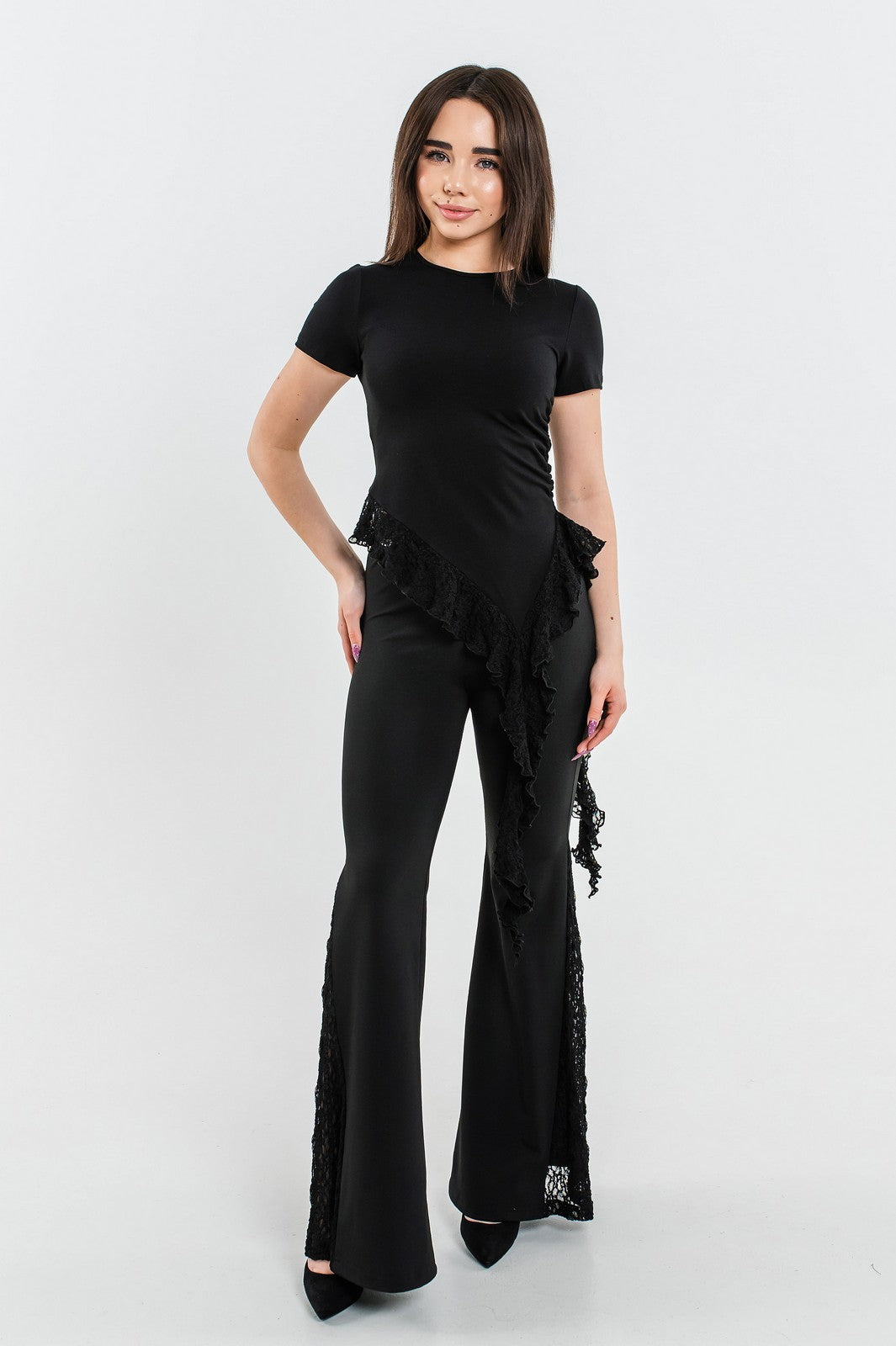 Pantaloni Starla Negru