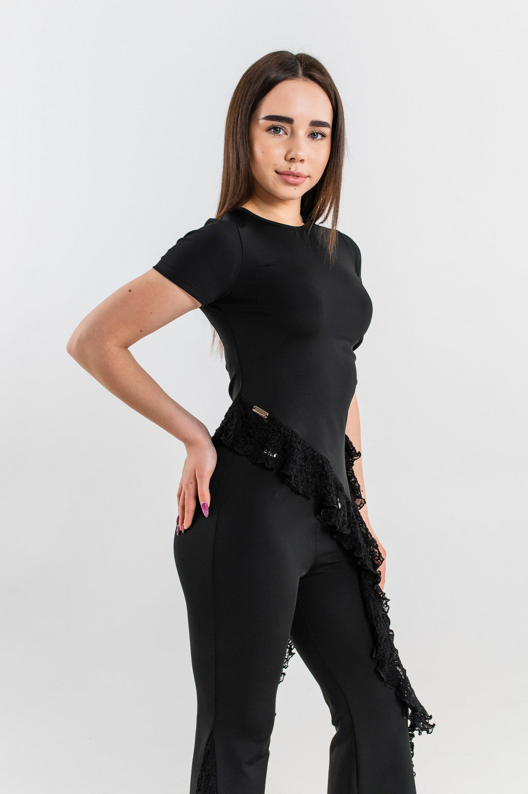 Pantaloni Starla Negru