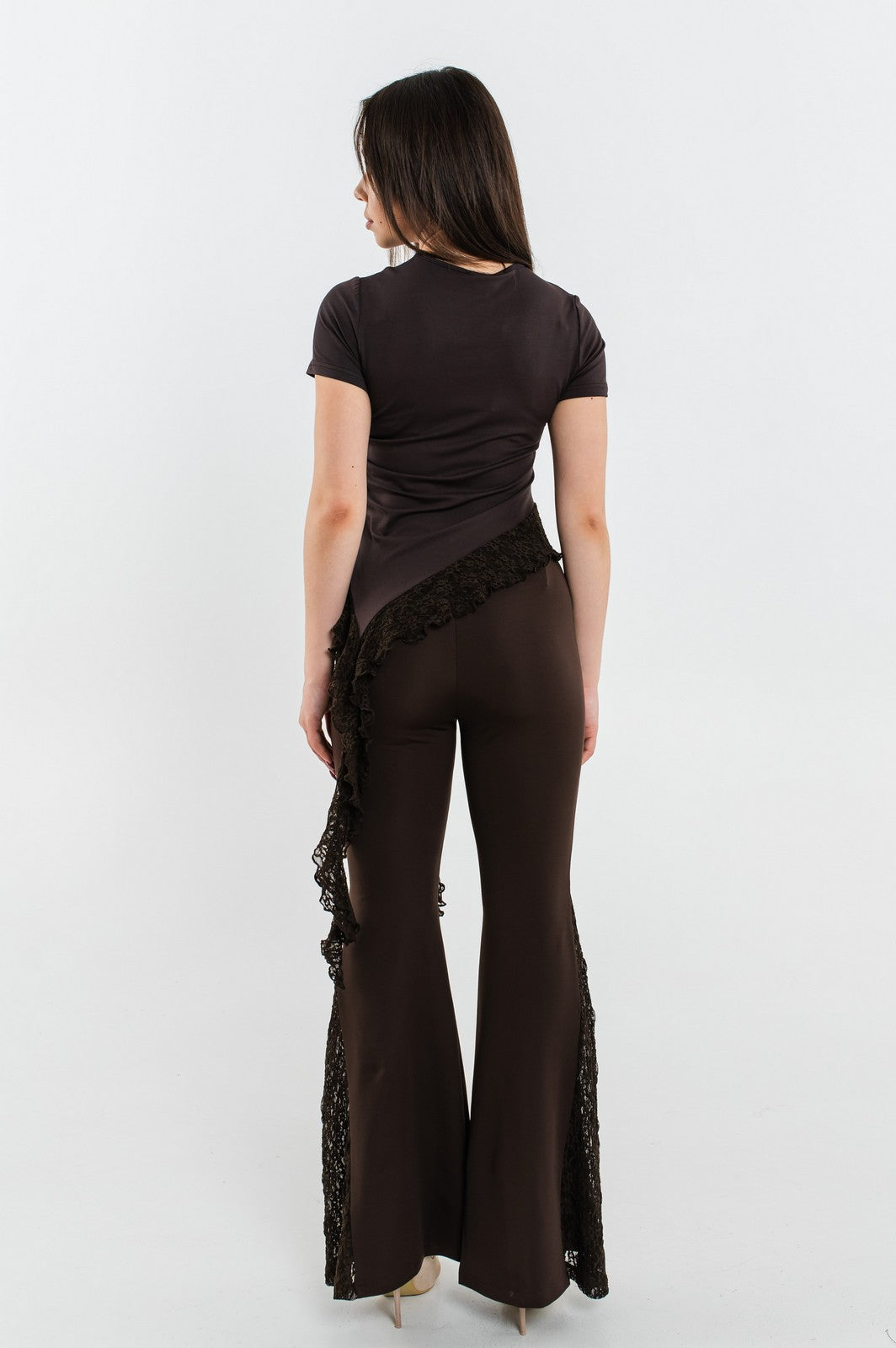 Pantaloni Starla Ciocolatiu
