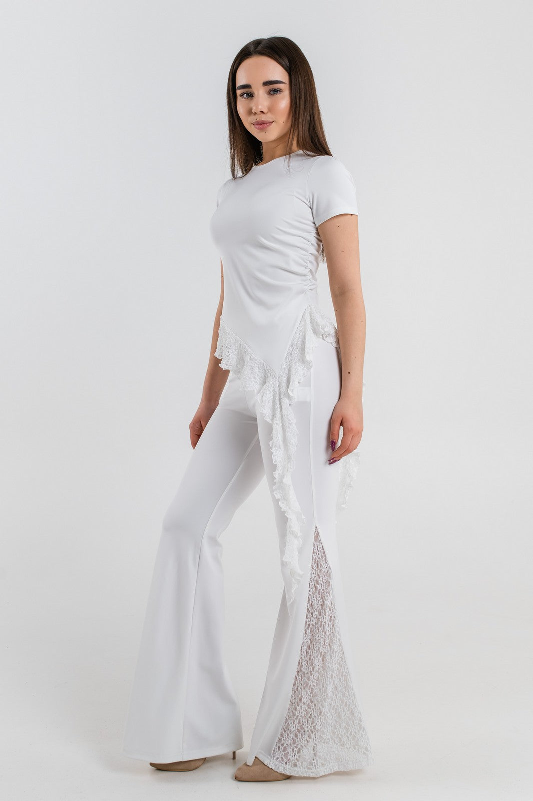 Pantaloni Starla Alb