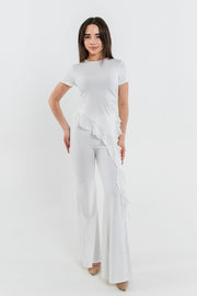Pantaloni Starla Alb