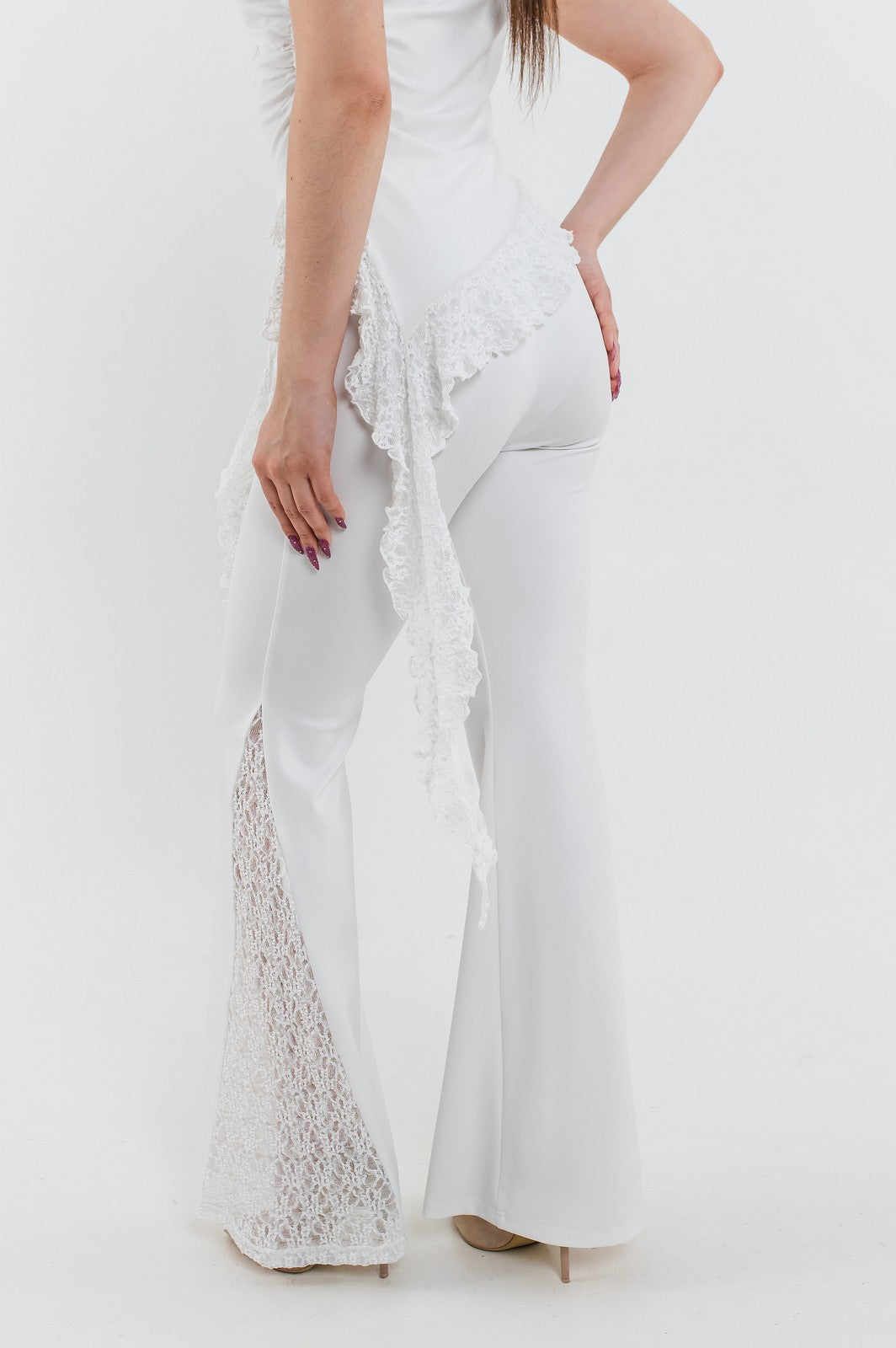 Pantaloni Starla Alb