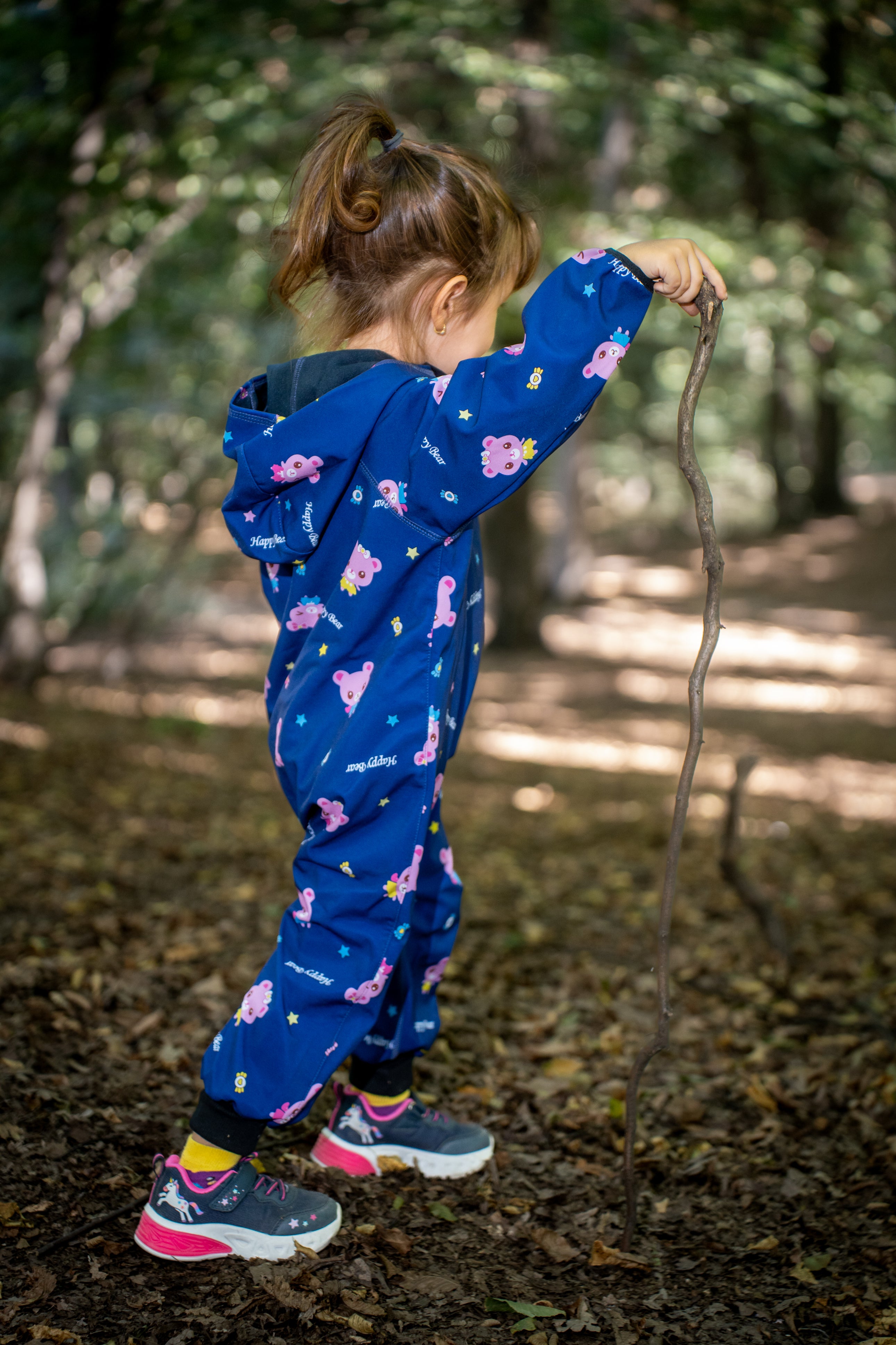 Salopeta copii impermeabila Lozan din softshell Ursuleti