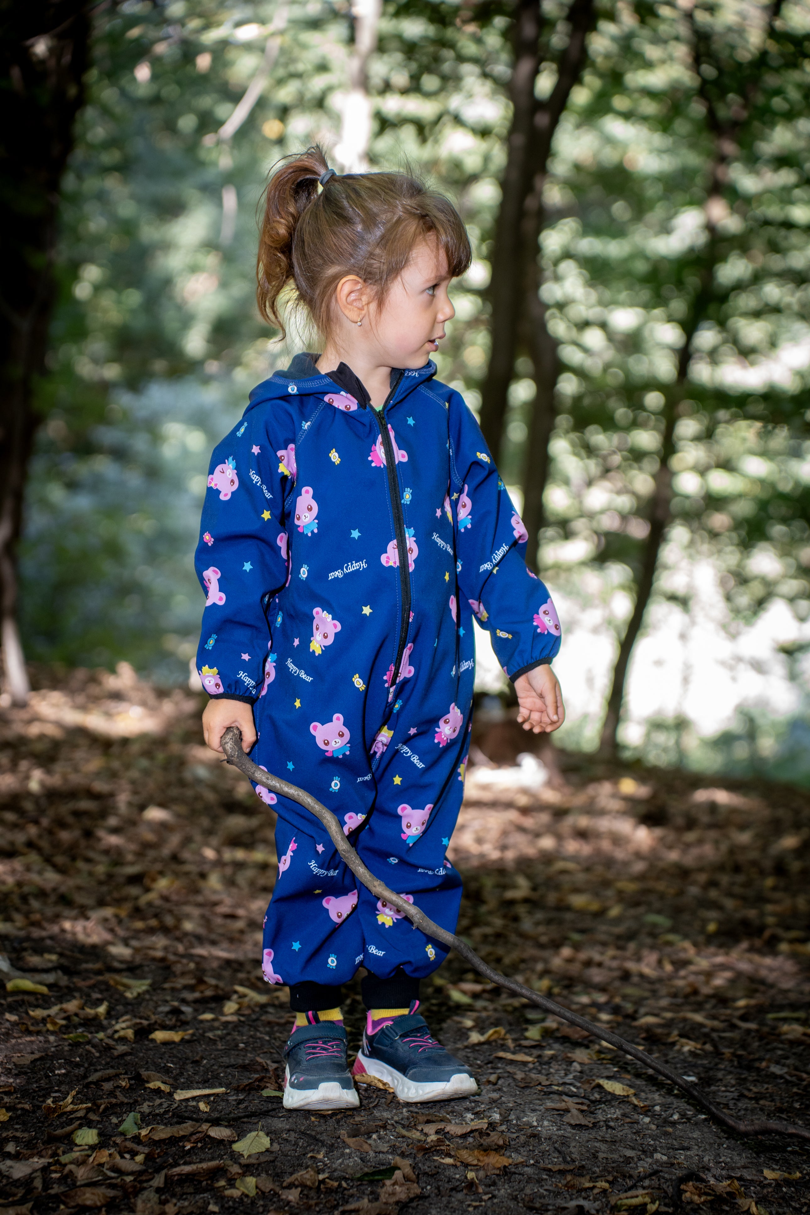 Salopeta copii impermeabila Lozan din softshell Ursuleti