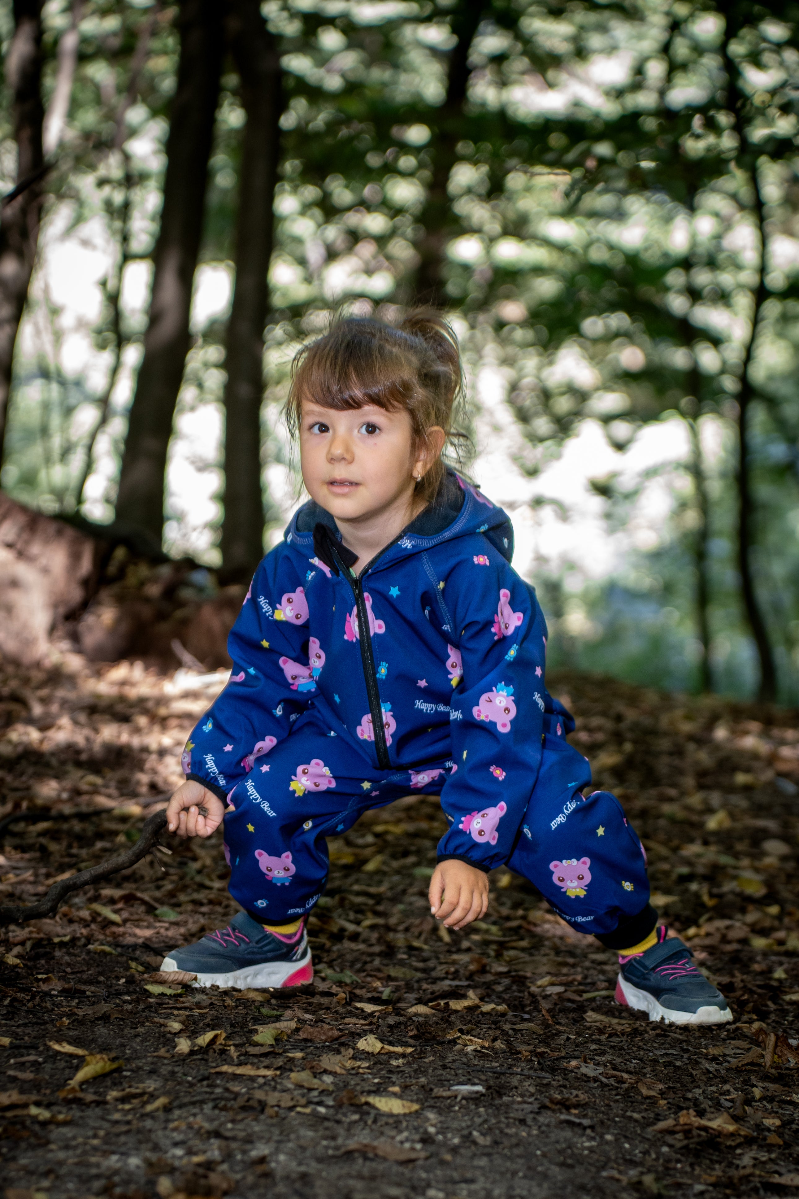 Salopeta copii impermeabila Lozan din softshell Ursuleti