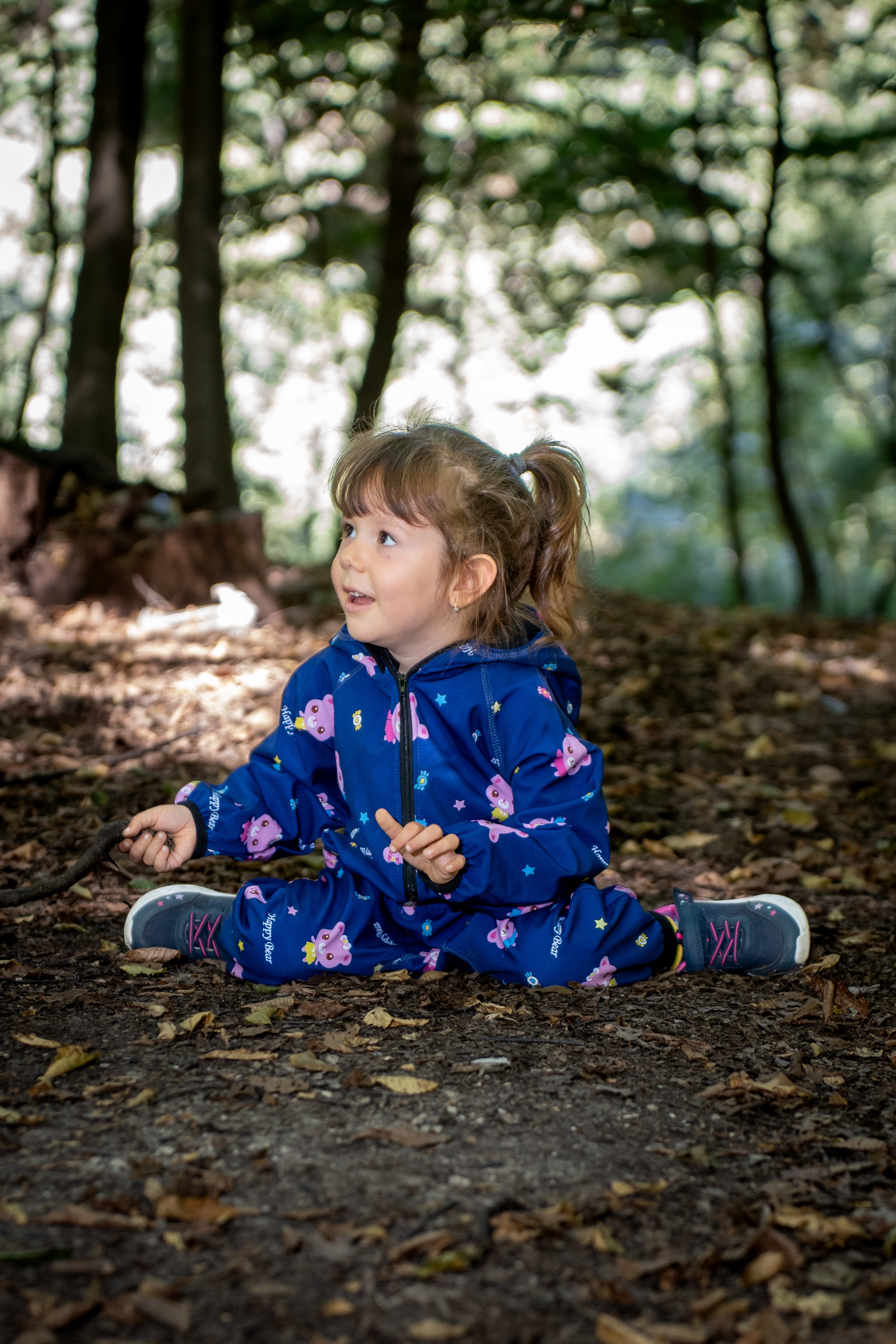 Salopeta copii impermeabila Lozan din softshell Ursuleti