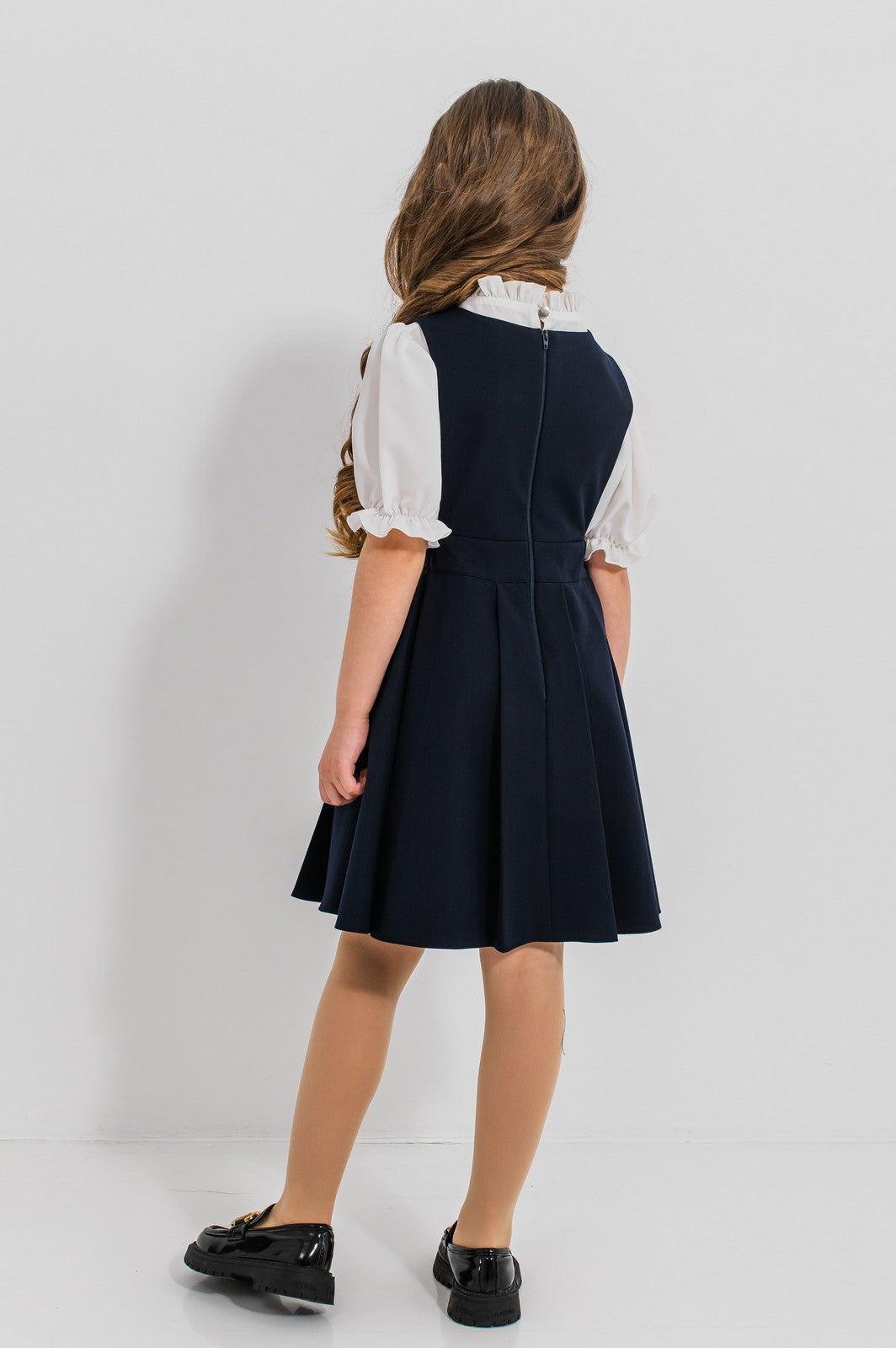 Sarafan scoala Adelaide Blue