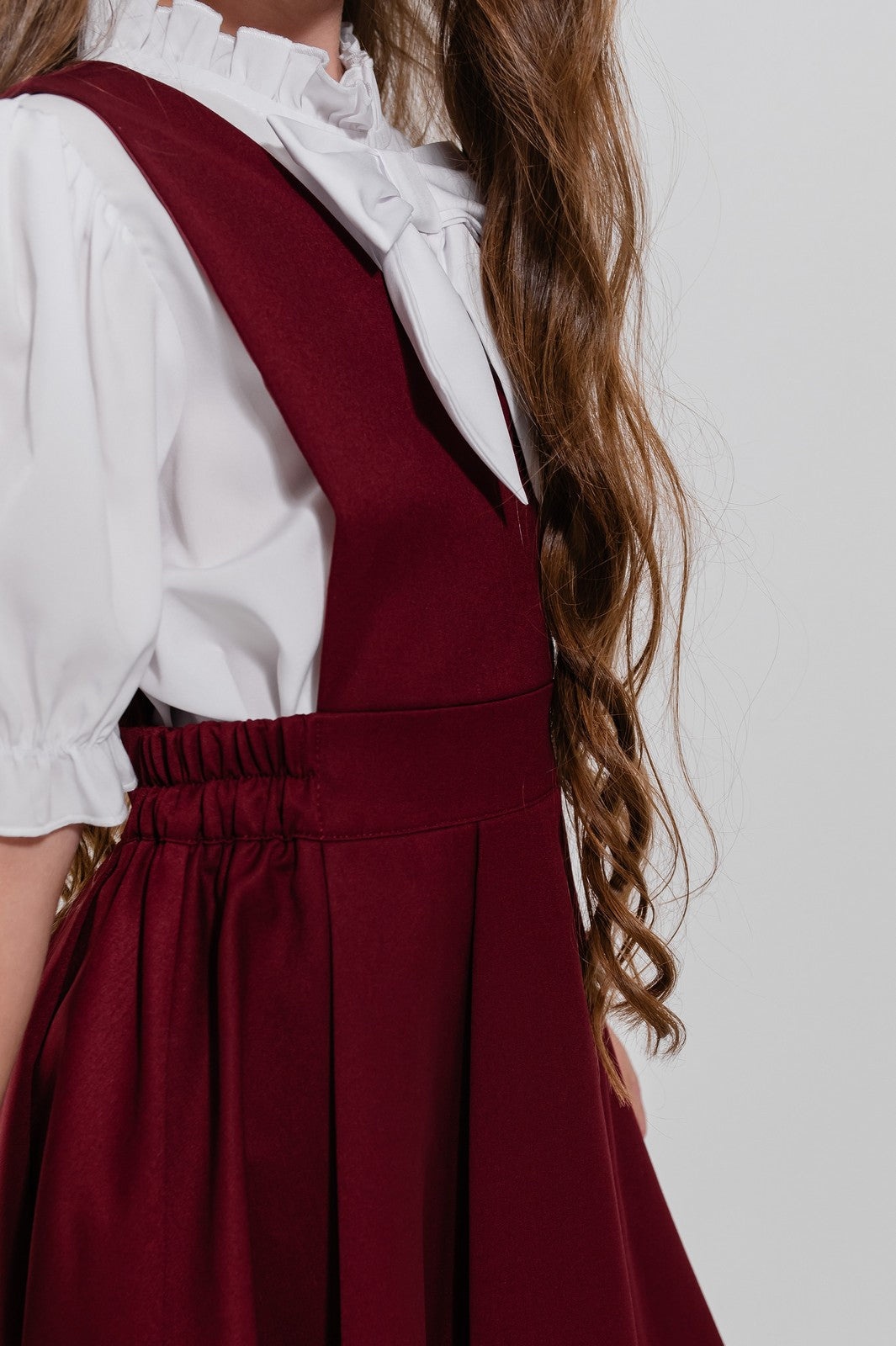 Sarafan scoala Adelaide Burgundy