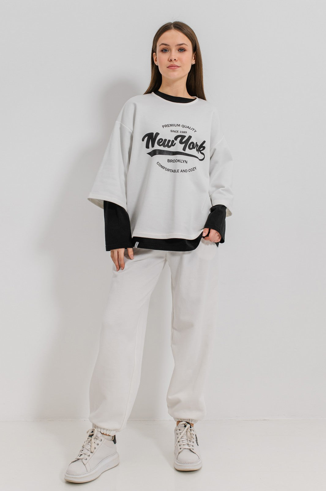 Girls Sweatshirt Valentane Black