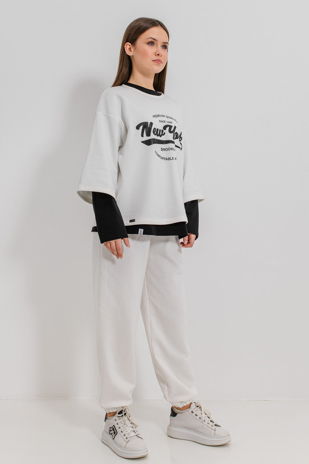 Girls Sweatshirt Valentane Black