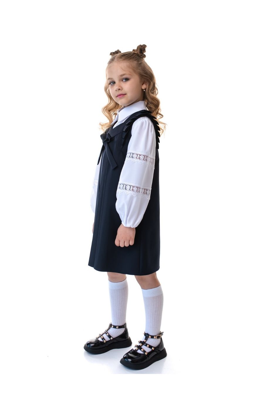 Sarafan scoala uniforma Liora