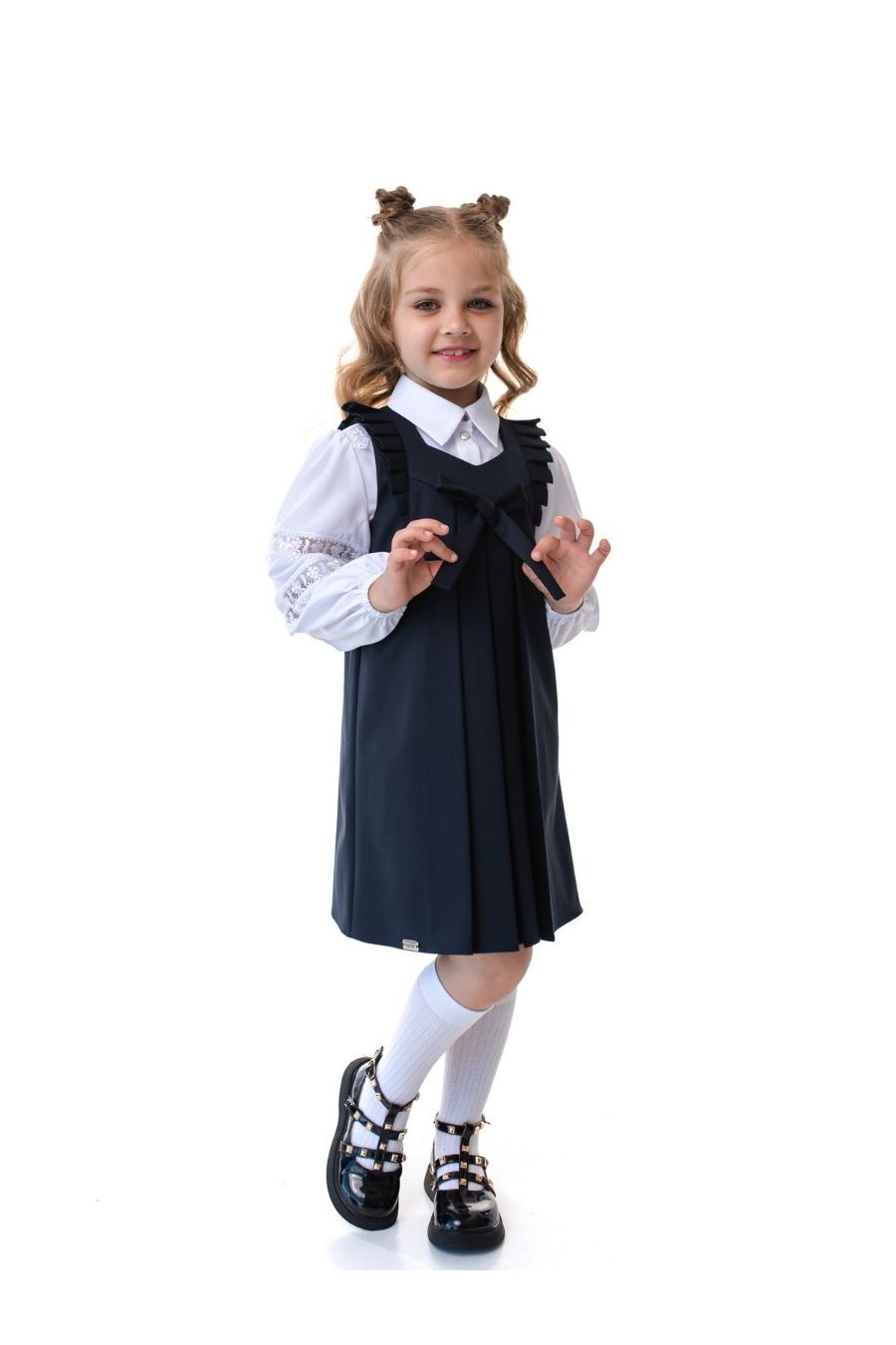 Sarafan scoala uniforma Liora