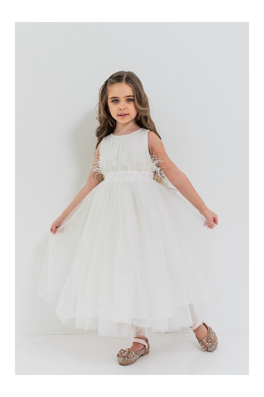 Rochie eleganta alba Jasmine