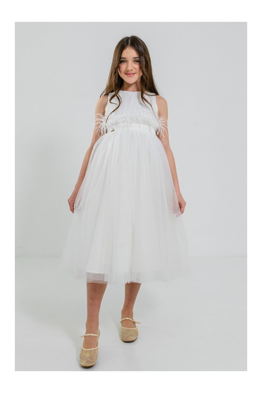 Rochie eleganta alba Jasmine