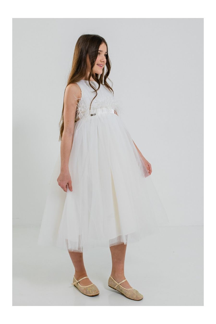 Rochie eleganta alba Jasmine