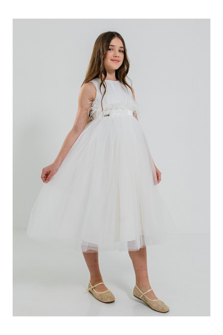 Rochie eleganta alba Jasmine