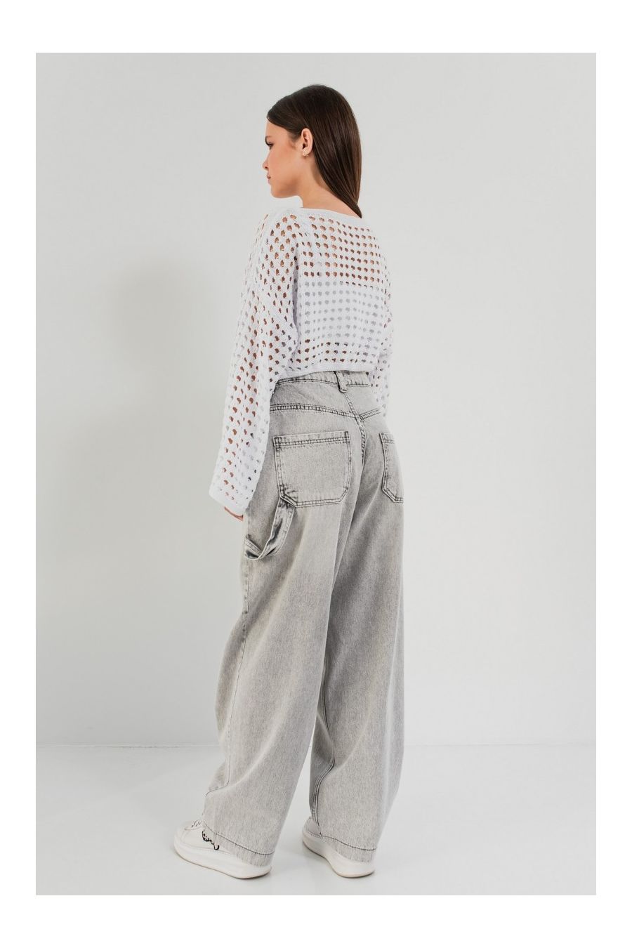 Pantaloni blugi casual cu talie înaltă Kearney