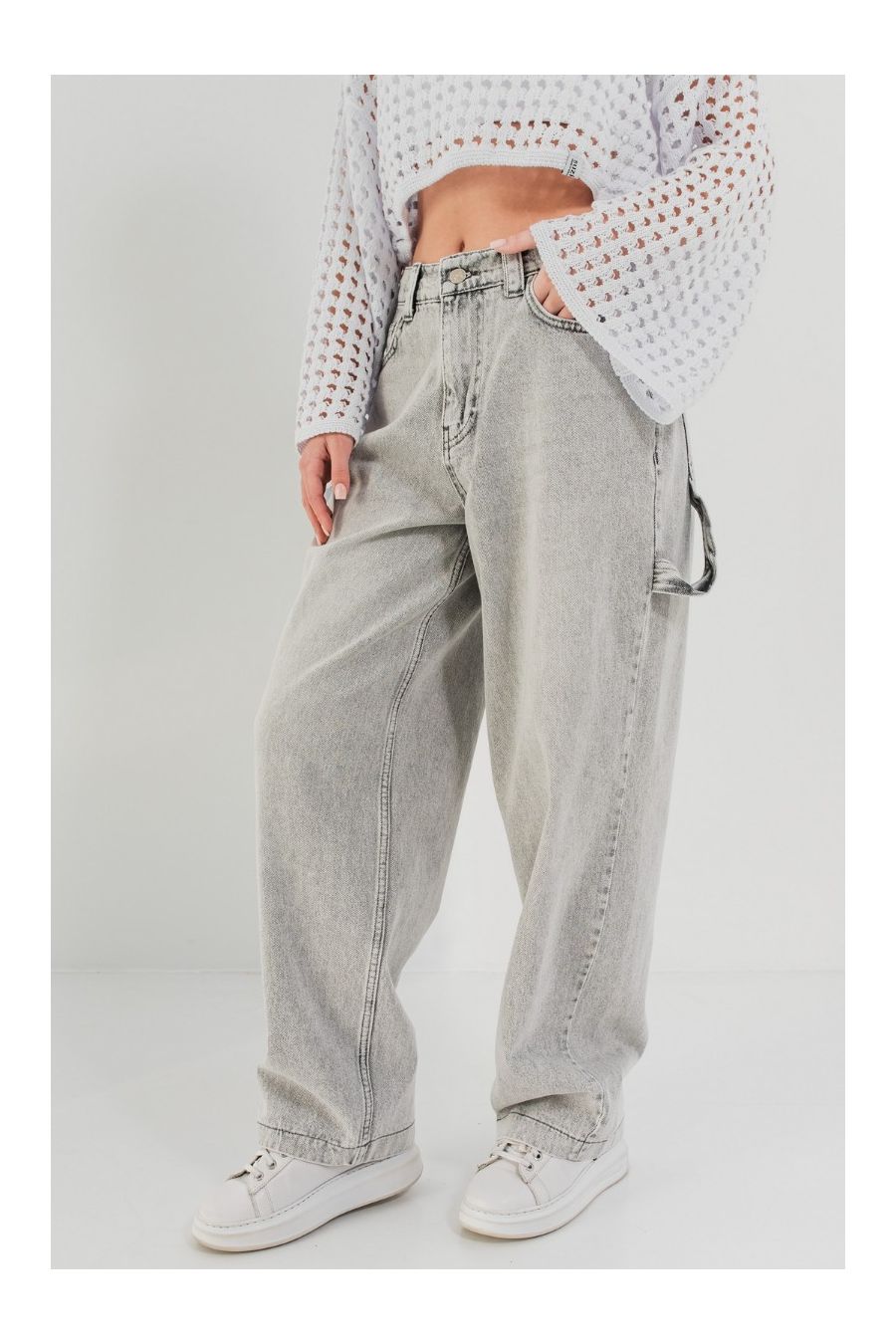 Pantaloni blugi casual cu talie înaltă Kearney