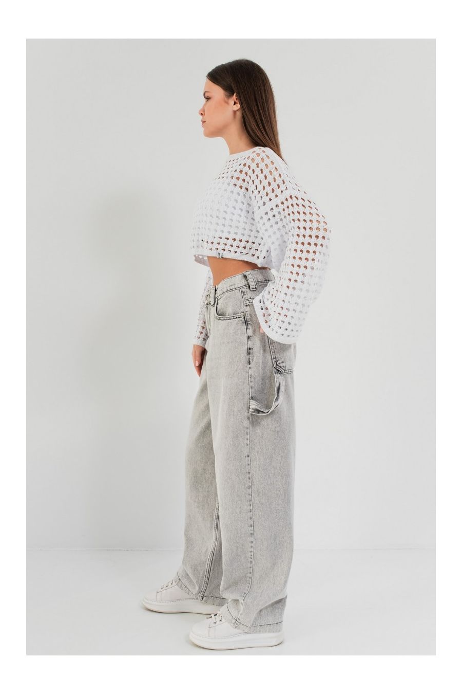 Pantaloni blugi casual cu talie înaltă Kearney