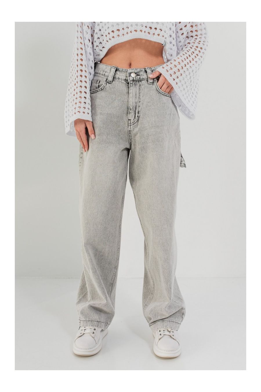 Pantaloni blugi casual cu talie înaltă Kearney