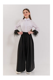 Pantaloni eleganti palazzo Leslie