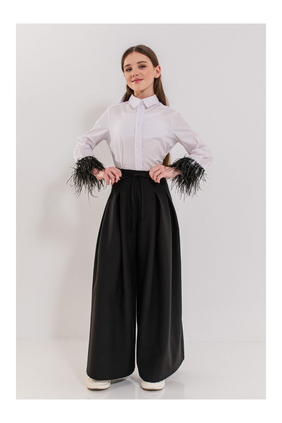 Pantaloni eleganti palazzo Leslie