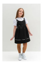 Sarafan scoala uniforma fetite Irma Black