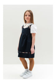 Sarafan scoala uniforma fetite Irma Blue