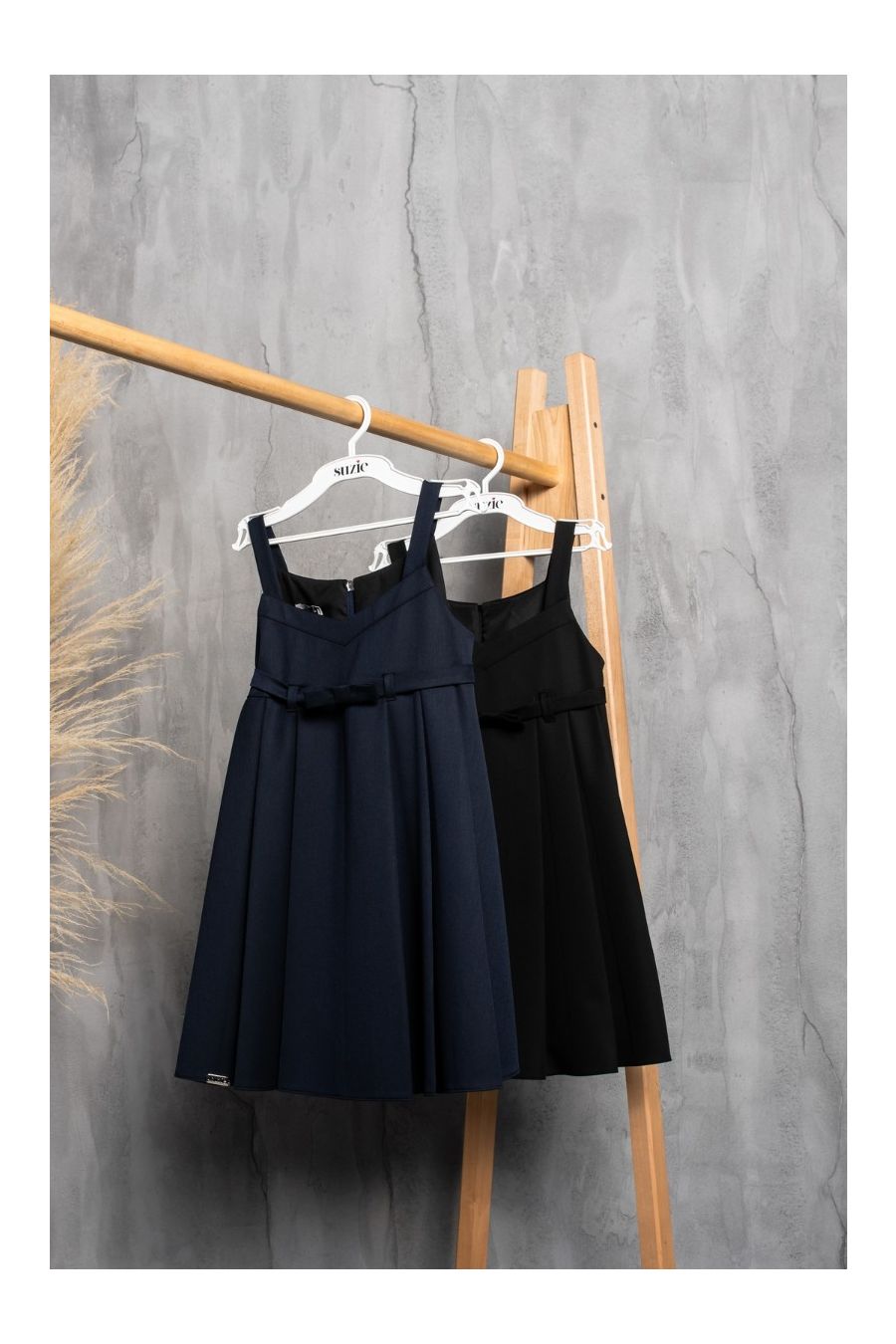 Sarafan scoala uniforma fetite Niara blue