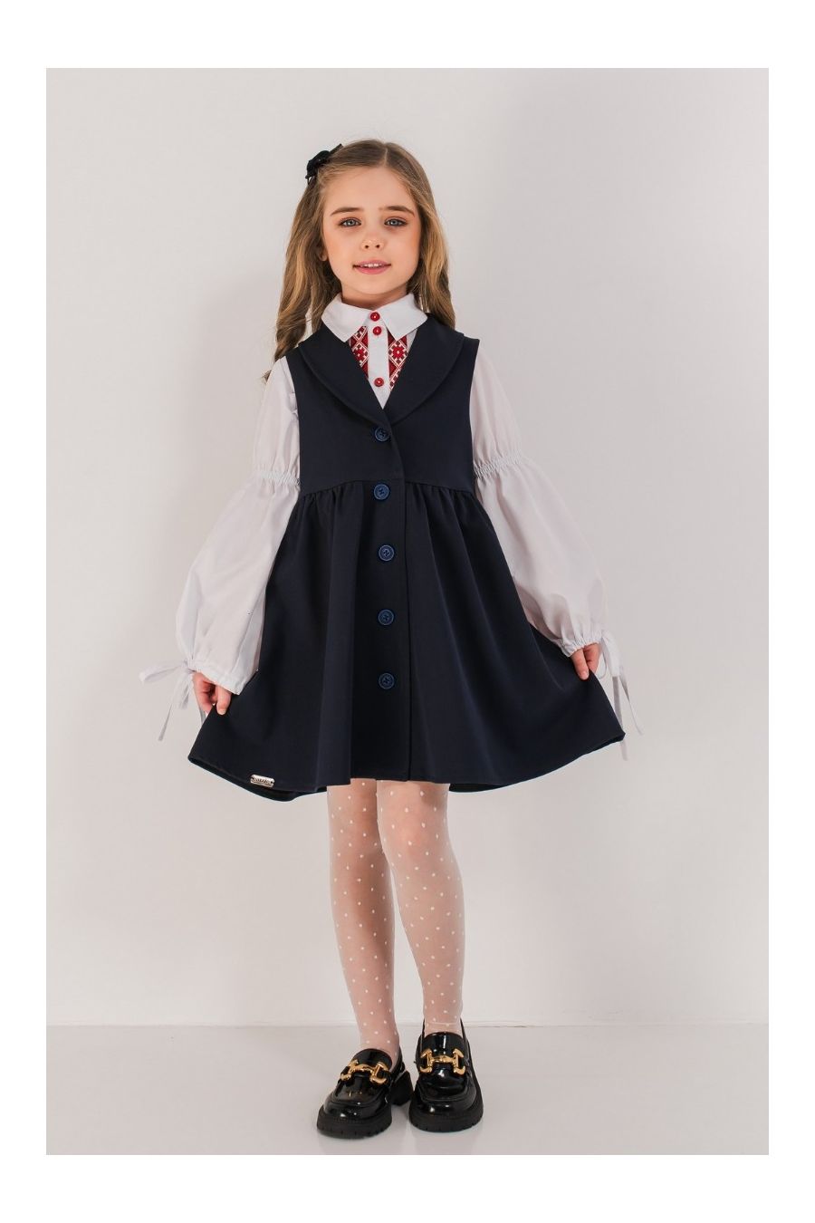 Sarafan scoala uniforma Ashley
