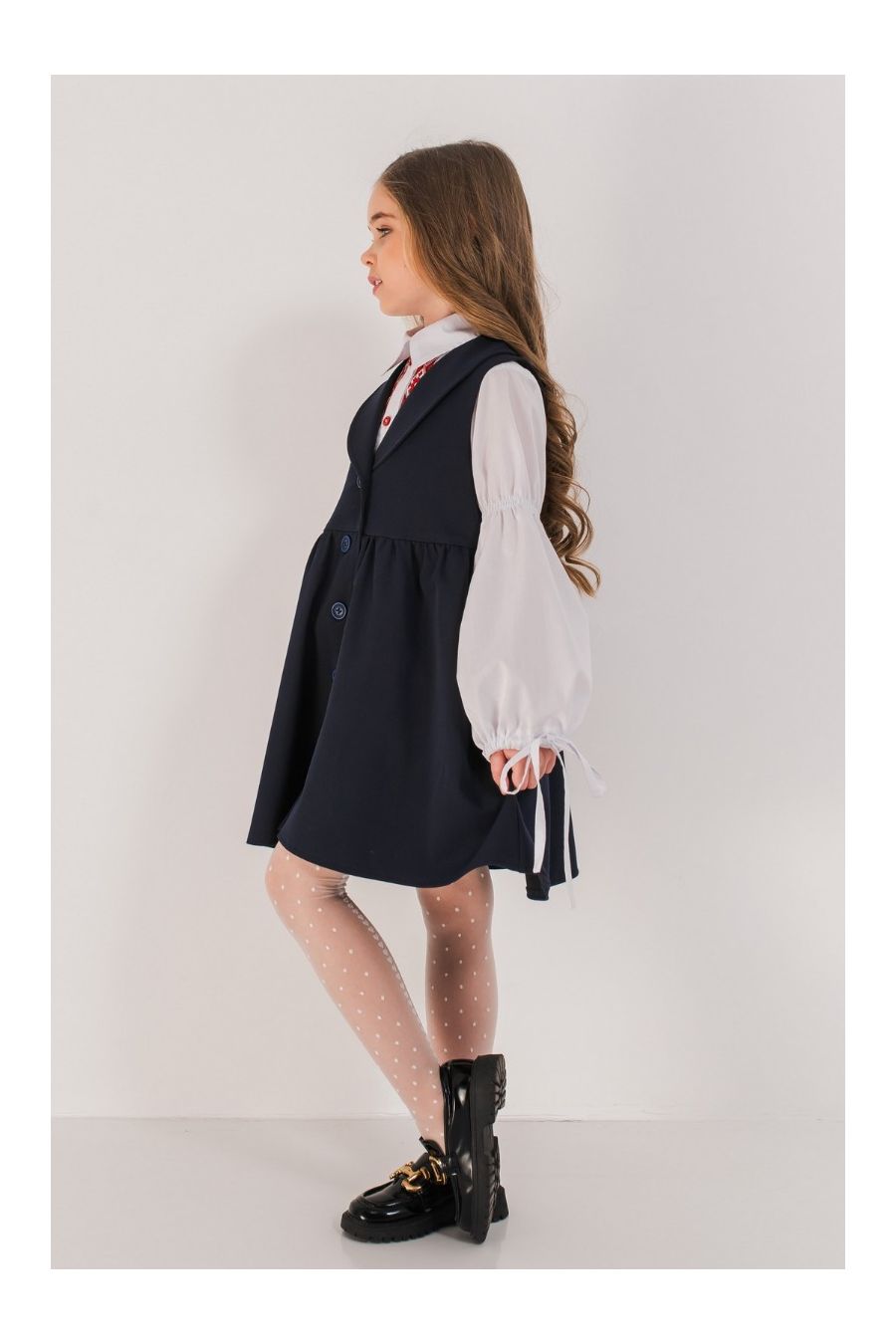 Sarafan scoala uniforma Ashley